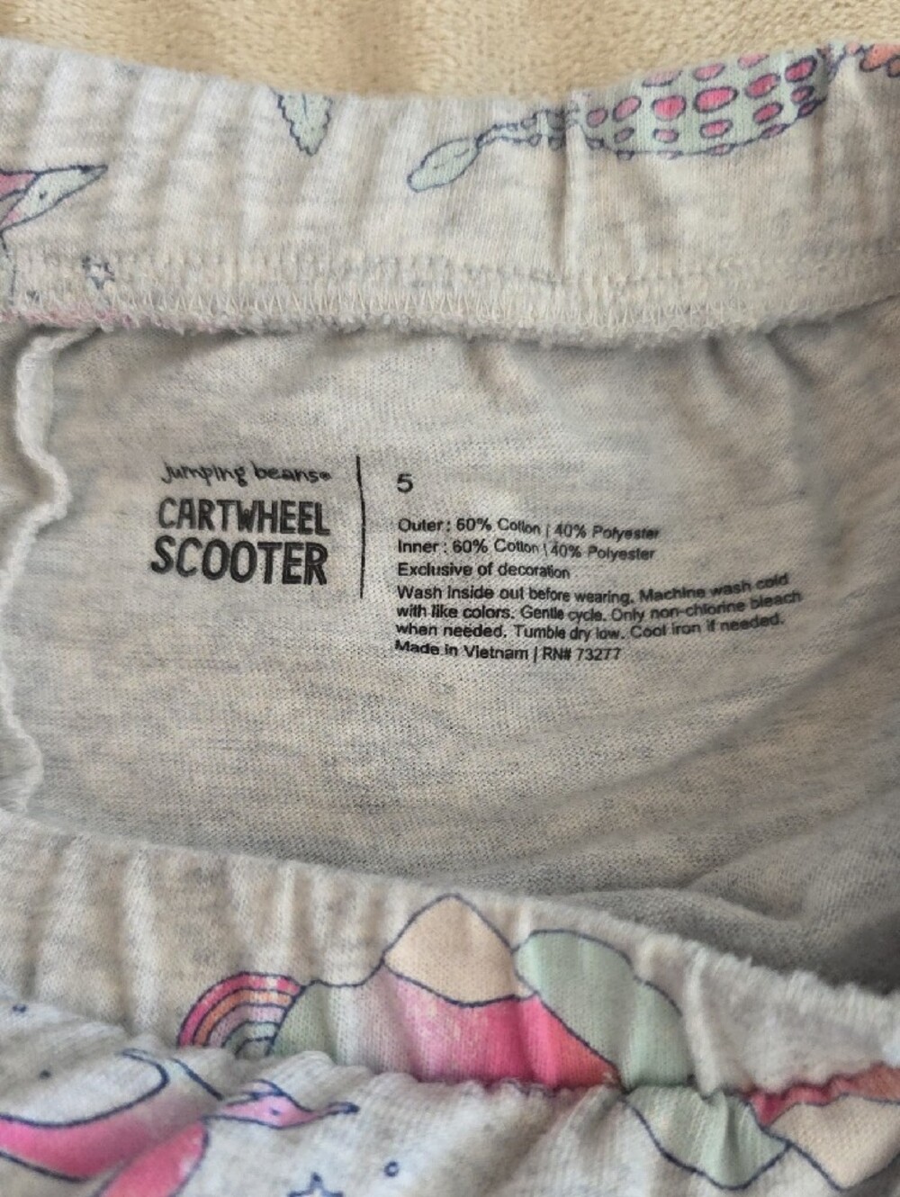 jumping beans Light Gray Tiered Skort with Dinos - Picture 2 of 5